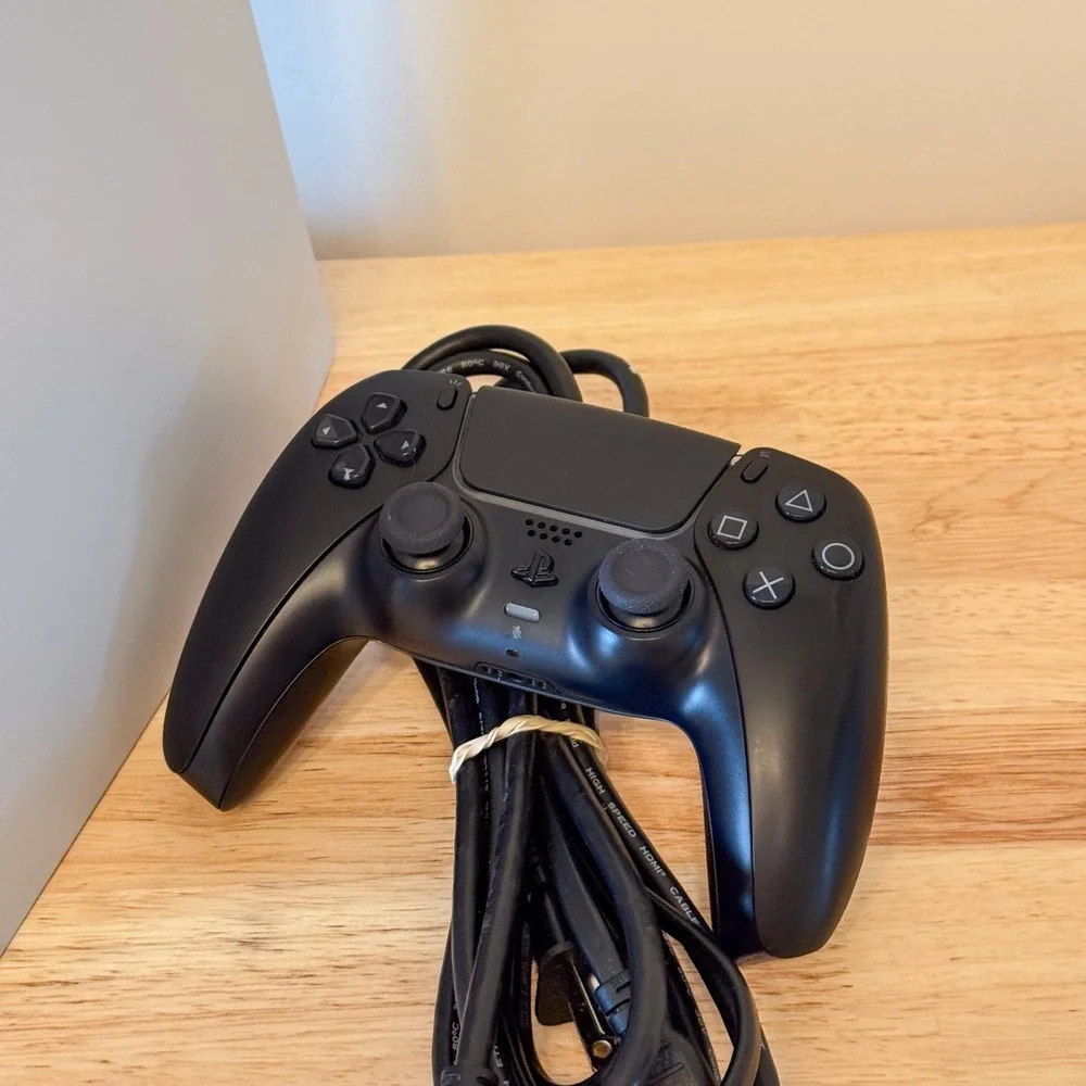 Sony PlayStation 5 PS5 Disc Edition Console 825 GB & Black DualSense Controller